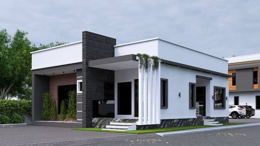 Contemporary Facade — TNVTECH DESIGNS LTD